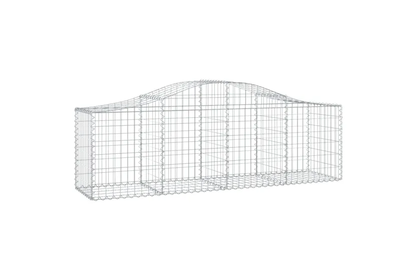 vidaXL 3145602 Arched Gabion Baskets 6 Pcs 200x50x60/80cm Galvanised Iron vidaXL 3145602 Arched Gabion Baskets 6 Pcs 200x50x60/80cm Galvanised Iron