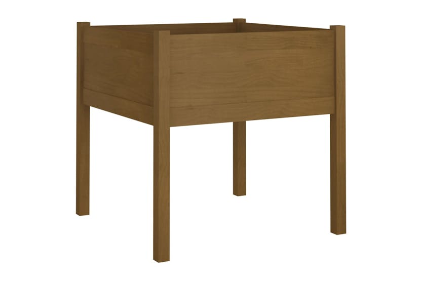 vidaXL 810816 Garden Planters 2 Pcs Honey Brown 70x70x70cm Solid Pinewood vidaXL 810816 Garden Planters 2 Pcs Honey Brown 70x70x70cm Solid Pinewood