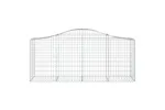 vidaXL 3145621 Arched Gabion Baskets 4 Pcs 200x50x80/100cm Galvanised Iron vidaXL 3145621 Arched Gabion Baskets 4 Pcs 200x50x80/100cm Galvanised Iron