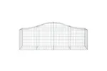 vidaXL 3145600 Arched Gabion Baskets 4 Pcs 200x50x60/80cm Galvanised Iron vidaXL 3145600 Arched Gabion Baskets 4 Pcs 200x50x60/80cm Galvanised Iron