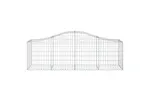 vidaXL 3145608 Arched Gabion Baskets 12 Pcs 200x50x60/80cm Galvanised Iron vidaXL 3145608 Arched Gabion Baskets 12 Pcs 200x50x60/80cm Galvanised Iron