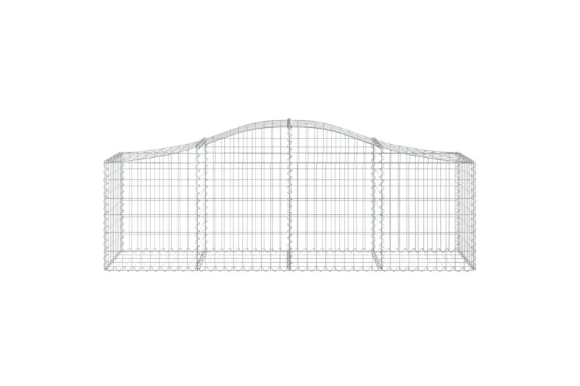 vidaXL 3145608 Arched Gabion Baskets 12 Pcs 200x50x60/80cm Galvanised Iron vidaXL 3145608 Arched Gabion Baskets 12 Pcs 200x50x60/80cm Galvanised Iron