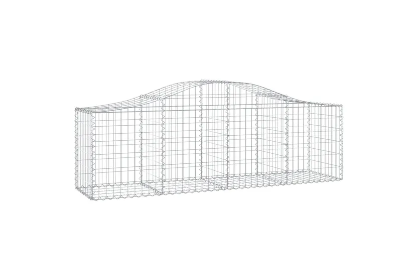 vidaXL 3145600 Arched Gabion Baskets 4 Pcs 200x50x60/80cm Galvanised Iron vidaXL 3145600 Arched Gabion Baskets 4 Pcs 200x50x60/80cm Galvanised Iron