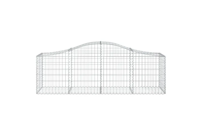 vidaXL 3145601 Arched Gabion Baskets 5 Pcs 200x50x60/80cm Galvanised Iron vidaXL 3145601 Arched Gabion Baskets 5 Pcs 200x50x60/80cm Galvanised Iron