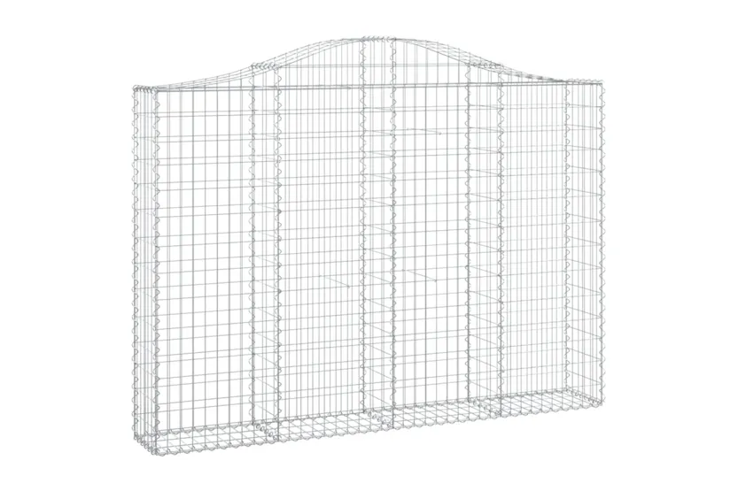 vidaXL 3145474 Arched Gabion Baskets 4 Pcs 200x30x140/160cm Galvanised Iron vidaXL 3145474 Arched Gabion Baskets 4 Pcs 200x30x140/160cm Galvanised Iron