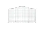 vidaXL 3145647 Arched Gabion Baskets 9 Pcs 200x50x100/120cm Galvanised Iron vidaXL 3145647 Arched Gabion Baskets 9 Pcs 200x50x100/120cm Galvanised Iron