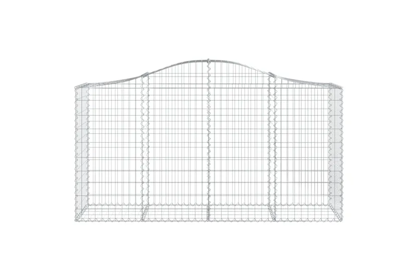 vidaXL 3145647 Arched Gabion Baskets 9 Pcs 200x50x100/120cm Galvanised Iron vidaXL 3145647 Arched Gabion Baskets 9 Pcs 200x50x100/120cm Galvanised Iron