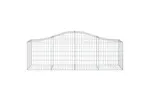 vidaXL 3145607 Arched Gabion Baskets 11 Pcs 200x50x60/80cm Galvanised Iron vidaXL 3145607 Arched Gabion Baskets 11 Pcs 200x50x60/80cm Galvanised Iron