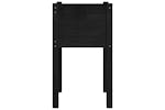 vidaXL 810798 Garden Planters 2 Pcs Black 40x40x70cm Solid Pinewood vidaXL 810798 Garden Planters 2 Pcs Black 40x40x70cm Solid Pinewood