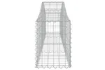 vidaXL 3145367 Arched Gabion Baskets 2 Pcs 200x30x40/60cm Galvanised Iron vidaXL 3145367 Arched Gabion Baskets 2 Pcs 200x30x40/60cm Galvanised Iron