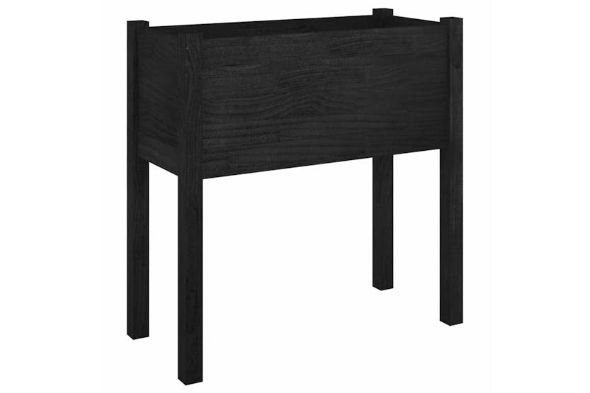 vidaXL 810827 Garden Planter Black 70x31x70cm Solid Pinewood vidaXL 810827 Garden Planter Black 70x31x70cm Solid Pinewood