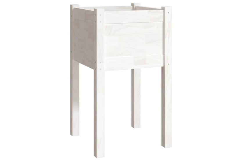 vidaXL 810791 Garden Planter White 40x40x70cm Solid Pinewood vidaXL 810791 Garden Planter White 40x40x70cm Solid Pinewood