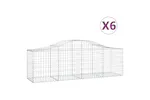 vidaXL 3145602 Arched Gabion Baskets 6 Pcs 200x50x60/80cm Galvanised Iron vidaXL 3145602 Arched Gabion Baskets 6 Pcs 200x50x60/80cm Galvanised Iron