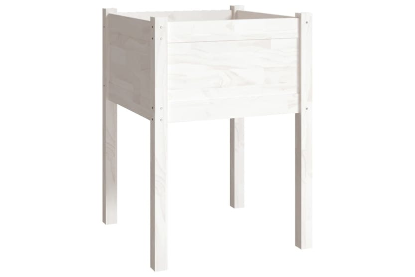 vidaXL 810801 Garden Planter White 50x50x70cm Solid Pinewood vidaXL 810801 Garden Planter White 50x50x70cm Solid Pinewood