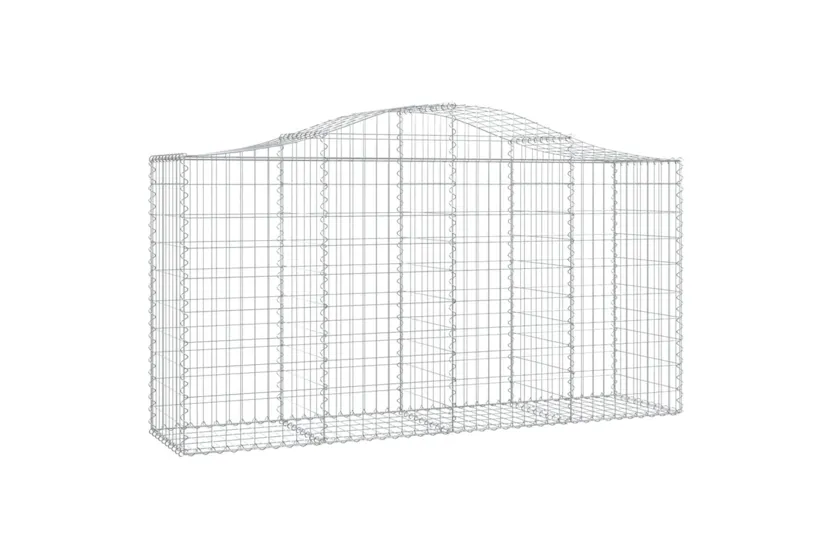 vidaXL 3145642 Arched Gabion Baskets 4 Pcs 200x50x100/120cm Galvanised Iron vidaXL 3145642 Arched Gabion Baskets 4 Pcs 200x50x100/120cm Galvanised Iron