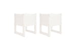 vidaXL 822110 Planters 2 Pcs White 40x40x52.5cm Solid Wood Pine vidaXL 822110 Planters 2 Pcs White 40x40x52.5cm Solid Wood Pine