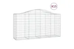 vidaXL 3145653 Arched Gabion Baskets 15 Pcs 200x50x100/120cm Galvanised Iron vidaXL 3145653 Arched Gabion Baskets 15 Pcs 200x50x100/120cm Galvanised Iron