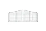vidaXL 3145610 Arched Gabion Baskets 14 Pcs 200x50x60/80cm Galvanised Iron vidaXL 3145610 Arched Gabion Baskets 14 Pcs 200x50x60/80cm Galvanised Iron