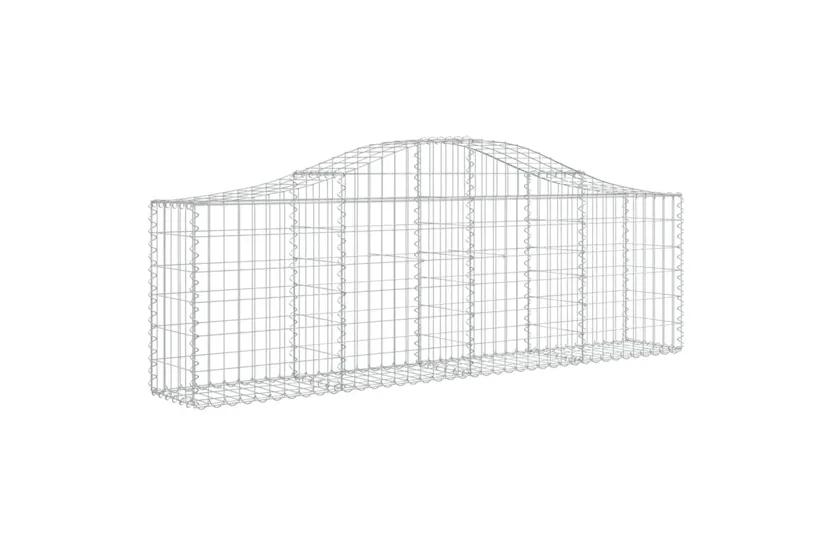 vidaXL 3145391 Arched Gabion Baskets 5 Pcs 200x30x60/80cm Galvanised Iron vidaXL 3145391 Arched Gabion Baskets 5 Pcs 200x30x60/80cm Galvanised Iron