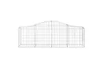 vidaXL 3145391 Arched Gabion Baskets 5 Pcs 200x30x60/80cm Galvanised Iron vidaXL 3145391 Arched Gabion Baskets 5 Pcs 200x30x60/80cm Galvanised Iron