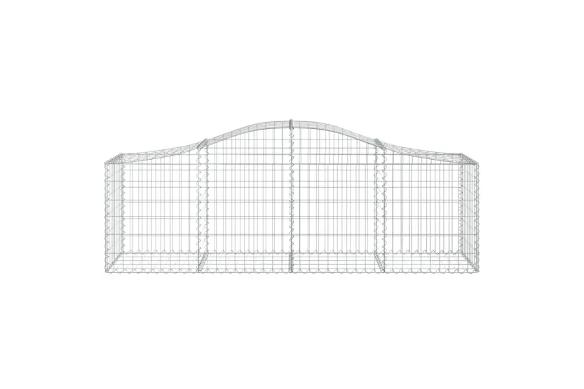 vidaXL 3145602 Arched Gabion Baskets 6 Pcs 200x50x60/80cm Galvanised Iron vidaXL 3145602 Arched Gabion Baskets 6 Pcs 200x50x60/80cm Galvanised Iron