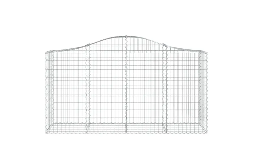 vidaXL 3145644 Arched Gabion Baskets 6 Pcs 200x50x100/120cm Galvanised Iron vidaXL 3145644 Arched Gabion Baskets 6 Pcs 200x50x100/120cm Galvanised Iron