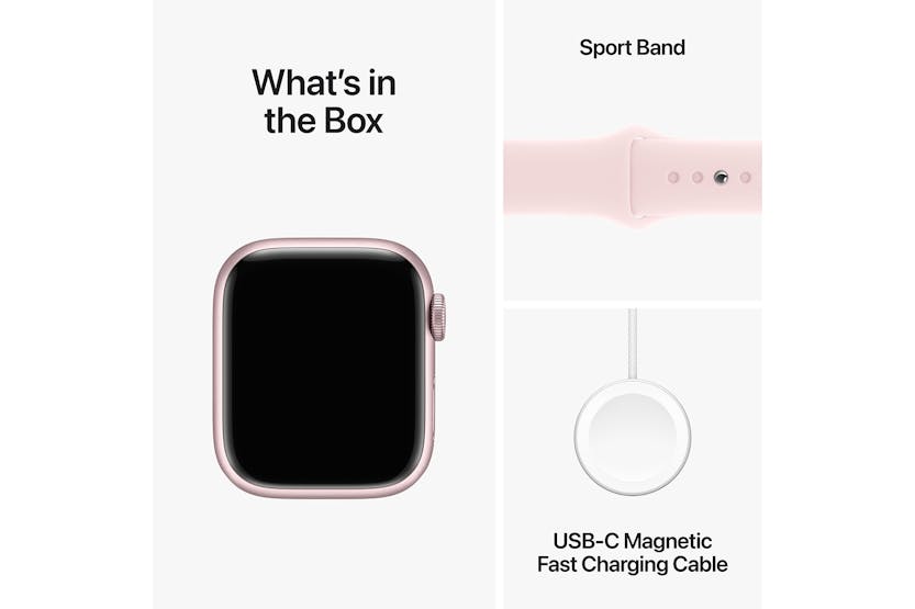 Apple Watch Series 9  | 45mm | Pink Aluminium Pink Sport Band M/L