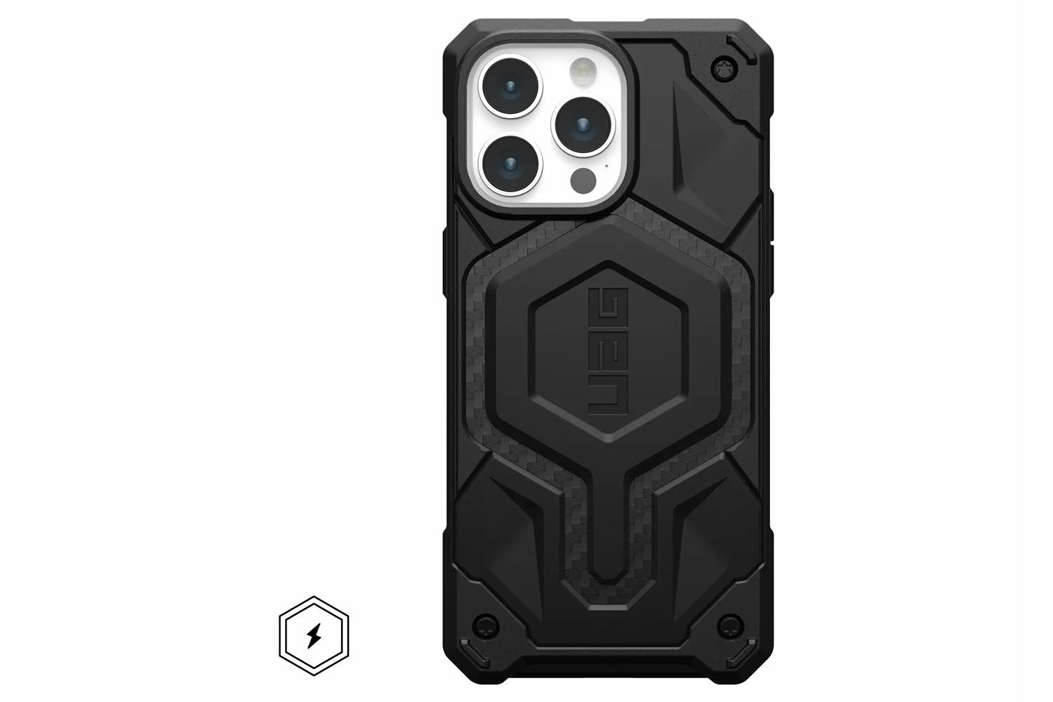UAG Monarch Pro for Magsafe iPhone 15 Pro Max Case | Carbon Fiber