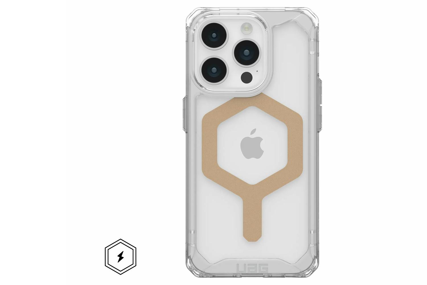UAG Plyo for Magsafe iPhone 15 Pro Case | Ice/Gold