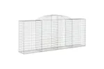 vidaXL 3146723 Arched Gabion Baskets 6 Pcs 300x50x120/140cm Galvanised Iron vidaXL 3146723 Arched Gabion Baskets 6 Pcs 300x50x120/140cm Galvanised Iron