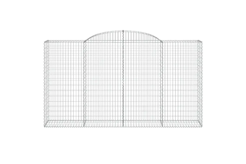 vidaXL 3146757 Arched Gabion Baskets 4 Pcs 300x50x160/180cm Galvanised Iron vidaXL 3146757 Arched Gabion Baskets 4 Pcs 300x50x160/180cm Galvanised Iron