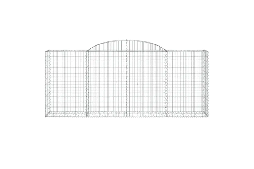 vidaXL 3146726 Arched Gabion Baskets 9 Pcs 300x50x120/140cm Galvanised Iron vidaXL 3146726 Arched Gabion Baskets 9 Pcs 300x50x120/140cm Galvanised Iron