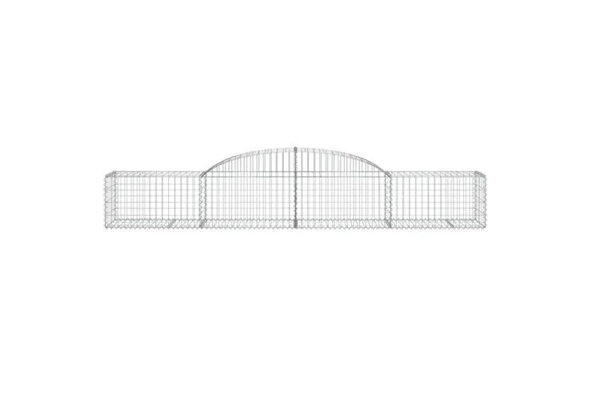 vidaXL 3146654 Arched Gabion Baskets 9 Pcs 300x50x40/60cm Galvanised Iron vidaXL 3146654 Arched Gabion Baskets 9 Pcs 300x50x40/60cm Galvanised Iron