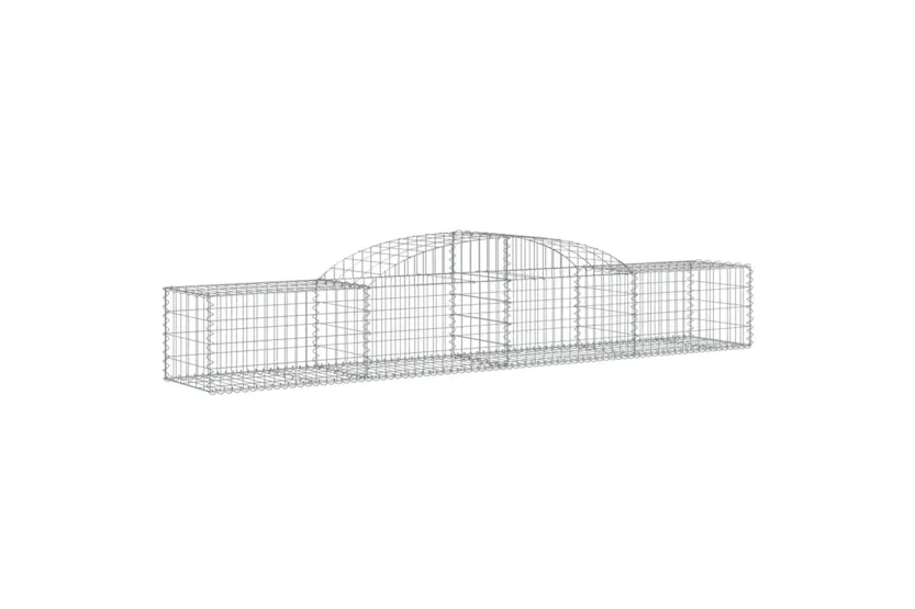 vidaXL 3146649 Arched Gabion Baskets 4 Pcs 300x50x40/60cm Galvanised Iron vidaXL 3146649 Arched Gabion Baskets 4 Pcs 300x50x40/60cm Galvanised Iron