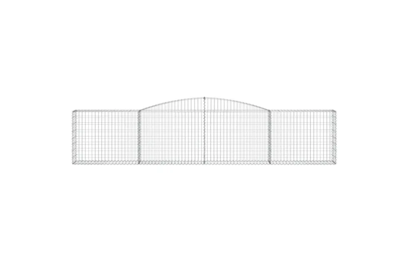 vidaXL 3146860 Arched Gabion Baskets 9 Pcs 400x30x80/100cm Galvanised Iron vidaXL 3146860 Arched Gabion Baskets 9 Pcs 400x30x80/100cm Galvanised Iron