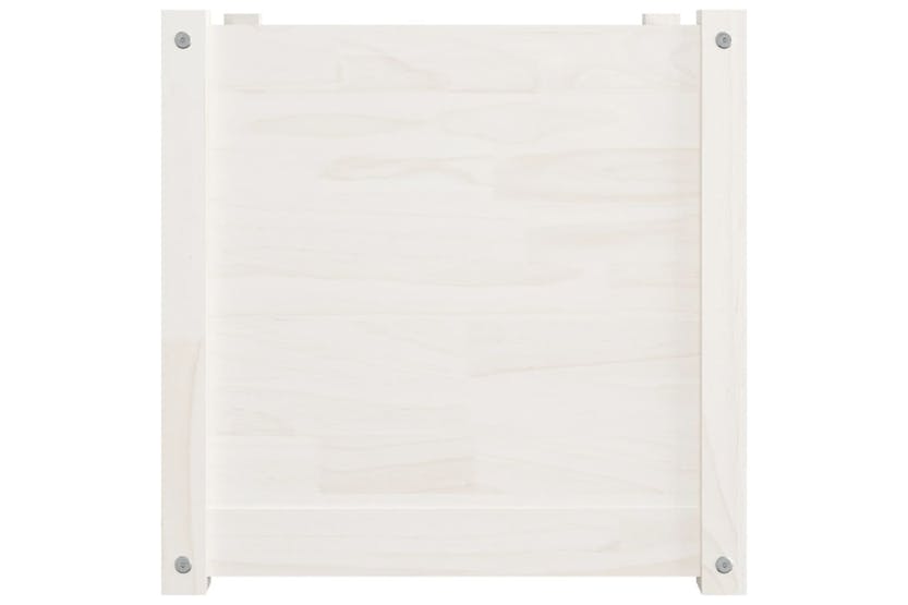 vidaXL 810549 Garden Planters 2 Pcs White 50x50x50cm Solid Pinewood vidaXL 810549 Garden Planters 2 Pcs White 50x50x50cm Solid Pinewood