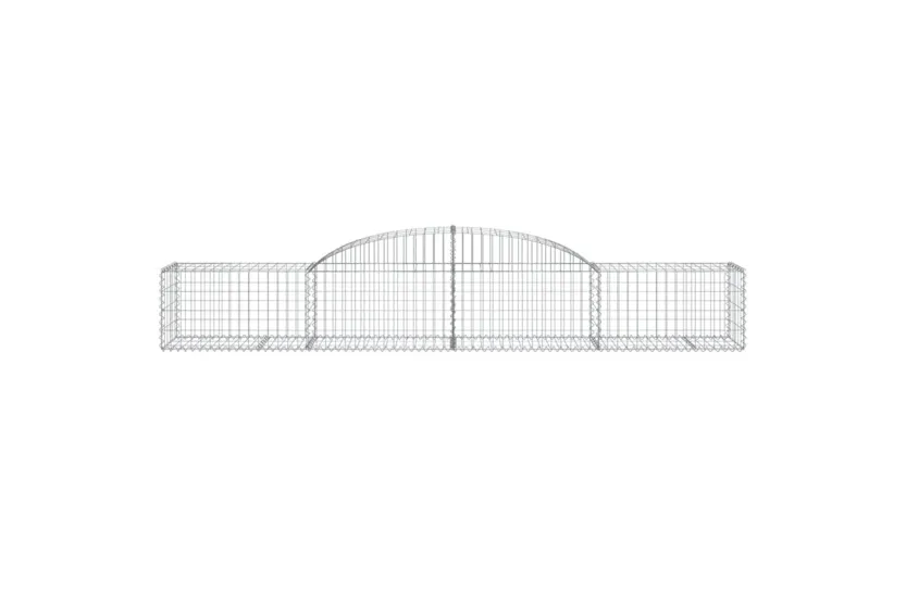 vidaXL 3146655 Arched Gabion Baskets 10 Pcs 300x50x40/60cm Galvanised Iron vidaXL 3146655 Arched Gabion Baskets 10 Pcs 300x50x40/60cm Galvanised Iron