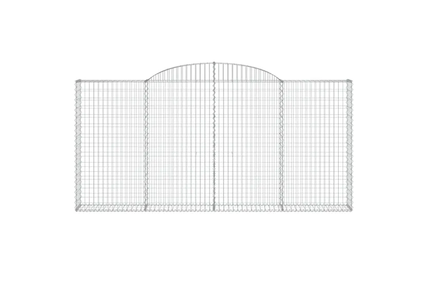 vidaXL 3146558 Arched Gabion Baskets 3 Pcs 300x30x140/160cm Galvanised Iron vidaXL 3146558 Arched Gabion Baskets 3 Pcs 300x30x140/160cm Galvanised Iron