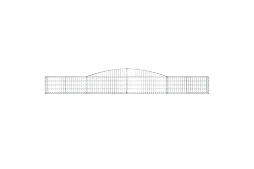 vidaXL 3146831 Arched Gabion Baskets 6 Pcs 400x30x40/60cm Galvanised Iron vidaXL 3146831 Arched Gabion Baskets 6 Pcs 400x30x40/60cm Galvanised Iron
