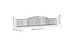 vidaXL 3146845 Arched Gabion Baskets 7 Pcs 400x30x60/80cm Galvanised Iron vidaXL 3146845 Arched Gabion Baskets 7 Pcs 400x30x60/80cm Galvanised Iron