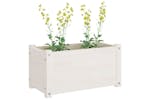 vidaXL 810706 Garden Planter White 60x31x31cm Solid Pinewood vidaXL 810706 Garden Planter White 60x31x31cm Solid Pinewood