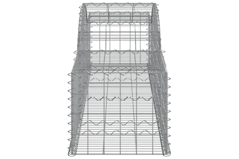 vidaXL 3146653 Arched Gabion Baskets 8 Pcs 300x50x40/60cm Galvanised Iron vidaXL 3146653 Arched Gabion Baskets 8 Pcs 300x50x40/60cm Galvanised Iron