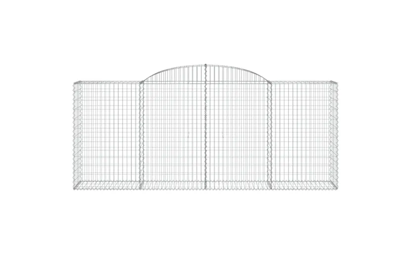 vidaXL 3146723 Arched Gabion Baskets 6 Pcs 300x50x120/140cm Galvanised Iron vidaXL 3146723 Arched Gabion Baskets 6 Pcs 300x50x120/140cm Galvanised Iron
