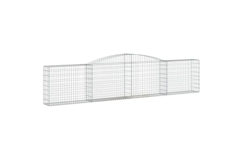 vidaXL 3146860 Arched Gabion Baskets 9 Pcs 400x30x80/100cm Galvanised Iron vidaXL 3146860 Arched Gabion Baskets 9 Pcs 400x30x80/100cm Galvanised Iron