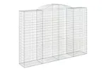 vidaXL 3146791 Arched Gabion Baskets 2 Pcs 300x50x200/220cm Galvanised Iron vidaXL 3146791 Arched Gabion Baskets 2 Pcs 300x50x200/220cm Galvanised Iron