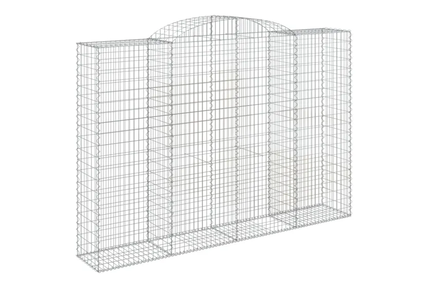 vidaXL 3146791 Arched Gabion Baskets 2 Pcs 300x50x200/220cm Galvanised Iron vidaXL 3146791 Arched Gabion Baskets 2 Pcs 300x50x200/220cm Galvanised Iron