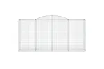 vidaXL 3146738 Arched Gabion Baskets 3 Pcs 300x50x140/160cm Galvanised Iron vidaXL 3146738 Arched Gabion Baskets 3 Pcs 300x50x140/160cm Galvanised Iron