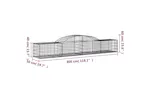 vidaXL 3146655 Arched Gabion Baskets 10 Pcs 300x50x40/60cm Galvanised Iron vidaXL 3146655 Arched Gabion Baskets 10 Pcs 300x50x40/60cm Galvanised Iron