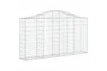 vidaXL 3145432 Arched Gabion Baskets 4 Pcs 200x30x100/120cm Galvanised Iron vidaXL 3145432 Arched Gabion Baskets 4 Pcs 200x30x100/120cm Galvanised Iron