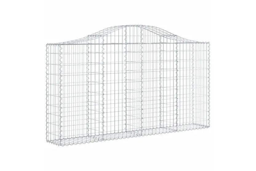 vidaXL 3145432 Arched Gabion Baskets 4 Pcs 200x30x100/120cm Galvanised Iron vidaXL 3145432 Arched Gabion Baskets 4 Pcs 200x30x100/120cm Galvanised Iron